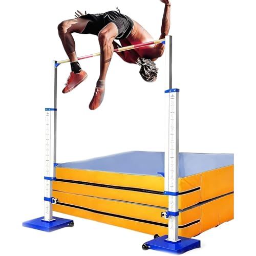 DXLNNW Professional Track & Field High Jump Standard Aluminum Jumping Measuring Stick Training Aid Adjustable High Jump Stands for Competition Training and School Sports