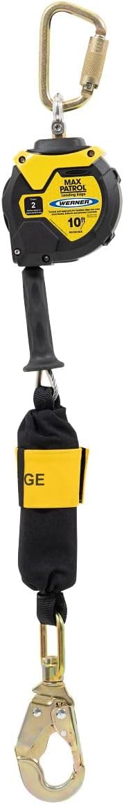 Werner R410010LE - 10' Max Patrol Self Retracting Lifeline - Class 2 Leading Edge Retractable