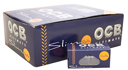 Ocb, Ultimate Long Rolling Papers, Slim Rolls, 24 Rolls With A Paper Level Window, #TOP2