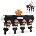 Produktbild 4 Wege Verteiler Wasser, 1/2" und 3/4" Wasser Verteile mit Adapter zu Gartenschlauch Wasserhahn und Bewässerungsuhr, Wasserdurchfluss regulier und absperrbar für Autowäschen, Gartenbewässerung