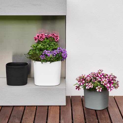 Vase CAPRI 38 TERA CLOUD pot de fleurs design pour terrasse et salon