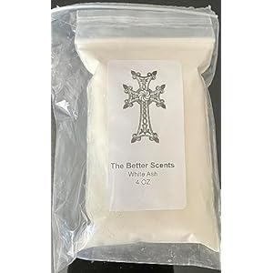 White Ash Natural Incense Burner Fill Material *** 4OZ *** Bag Ideal for self Burning Incense or Incense Charcoal. Traps Oxygen to Help Your Incense Burn Better.