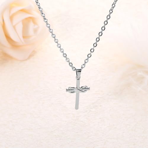 Sweet 16th Birthday Gifts for Girls 16 Years Old Girls' Necklaces Birthday Party Decorations Exquisite Cross Crucifixion Pattern Rust-Proof Light Weight Unique Design4