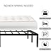Wulanos Queen Size Bed Frame, 3500lbs Heavy Duty Metal Platform with Steel Slats Support, Sturdy and Noise-Free, 14 Inches High Bedframes with Ample Storage, No Box Spring Needed