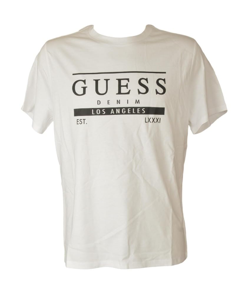 T-shirt Guess homme manches courtes col rond imprimé coton X6GIA8K4406