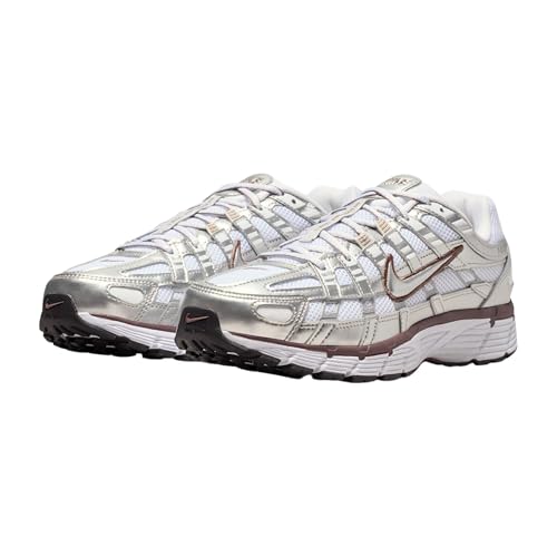Nike P-6000 Chaussures Femme amorti performant et mesh respirant Argent Métallique