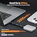 iDsonix 1TB External SSD, Portable SSD with Magnetic & Type-C USB 3.2 Gen 2x2 Cable, Up to 2000MB/s, 4K ProRes HDR Record and Store, External Solid State Drive for USB C Smartphone/Laptop/Tablets/PC