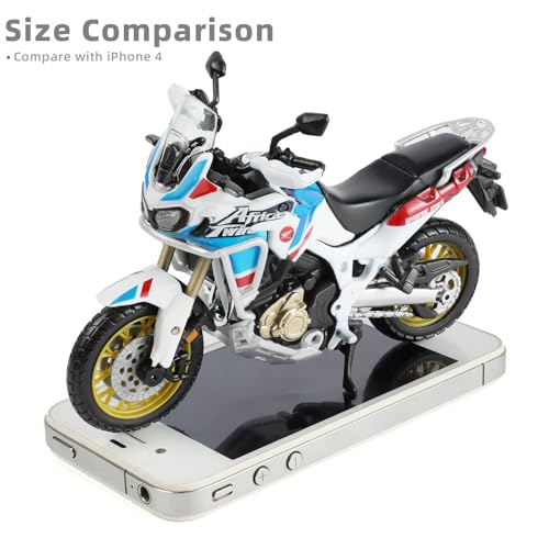 Image of Compatible for Honda Africa Twin Adventure Dirt Bike Model 1:18 Motorcycle Bike Toy Motocross Model Black Motorcycle Toy Supercross Collection Gift for Men