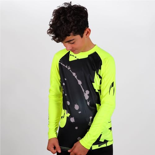 HO Soccer Camiseta de Portero Graffiti Daring Lime, Manga Larga