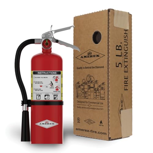 Foto de Amerex - extintor de incendios B500, de 5 lb, polvo químico seco, clase ABC, Rojo, B500 (imagen 3)