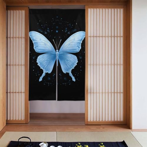 ドアカーテン ファッション 暖簾長さ のれん シャワー 人気 色とりどりの蝶パーティション ブロック 部屋仕切り おしゃれ 間仕切り 目隠し プライバシー保護遮光断熱壁飾り壁掛け グッズ ロング 飾りトイレ キッチ 玄関 廊下 寝室 部屋 温泉 旅館 ホテ