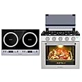 CAMPLUX Induction Cooktop and 21-Inch Propane RV Range Combo