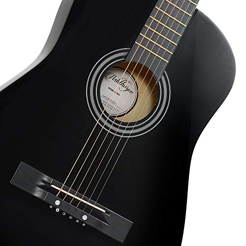 Ashthorpe B24-BLK 38-Inch Beginner Acoustic Guitar Package thumb #1