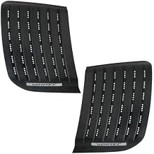 Pair Hood Top Panel Grille Hood Air Vent Panel Insert with Vortec Emblem Left &Right Side Compatible with 2011-2014 Chevy Silverado 2500 HD 3500 HD Replaces 22753694 22753693