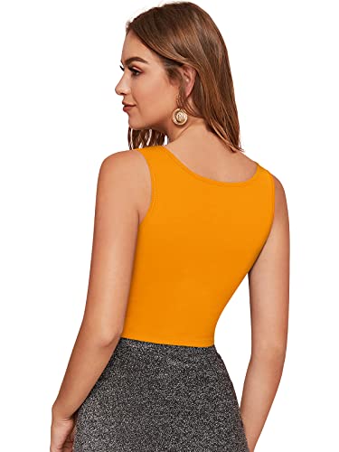 Image of LONDON BELLY Women's Polyester Crop Top with Round Neck Sleeveless Solid Pattern and Crop Length | Womens Crop Tops | Summer Fashion Top Stylish Look