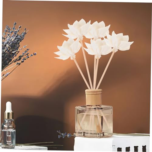10 varillas de ratán para difusor de aroma con flores secas miniatura 5