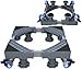 Base para Lavadora, Soporte Ajustable para Lavadora 41cm-64cm, con 4 pares de Ruedas Giratorias y 4 pies de ElevacióN, Apta para Secadoras FrigoríFicas, ElectrodoméSticos MóViles