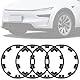 Felgenschutz, Felgenschutz Nur Kompatibel Mit Tesla Model Y (2025 Neue), 20-Zoll-Felgen-Radkappen, FelgenschutzzubehöR, 4-Teilige Modely-Radkappen Zum Schutz Vor Kratzern Und Bordsteinkanten