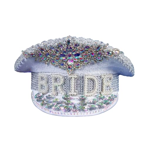 Chapeau de mariée cowgirl strass pour accessoiriser un enterrement de vie de jeune fille