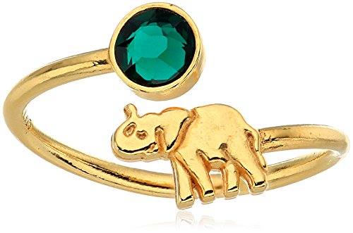 Alex and Ani 14K Gold Plated Elephant Adjustable Wrap Ring