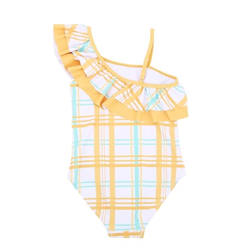 LIZENS Floral Ruffle One-Shoulder Girls' One-Piece Swimwear2