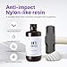 RESIONE Anti-Impact 3D Printer Resin – Nylon-Like, Tough and Wear-Resistant Low Water Absorption 3D Printing Liquid for High-Precision LCD/MSLA/DLP 3D Printing (White-Grey, 1KG)