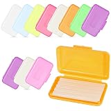 OBTANIM 12 Pack Colorful Braces Wax Dental Care Orthodontic Wax for Braces Wearer