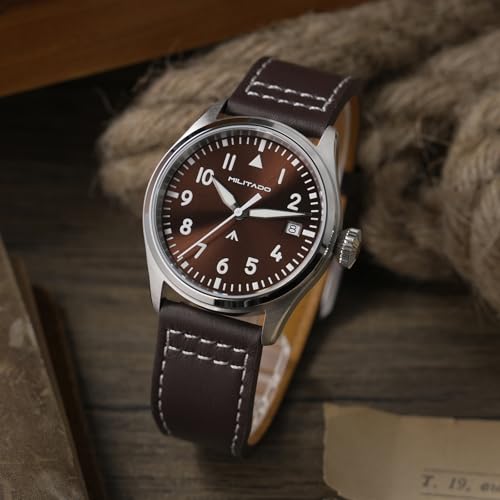 Image of TACTICAL FROG MILITADO ML21 37mm Aviation-Inspired Field Watch, VH31 Sweep /515 Quartz Movement, Sapphire Crystal, BGW9 Lume, 100M Waterproof Men's Casual Dress Watch