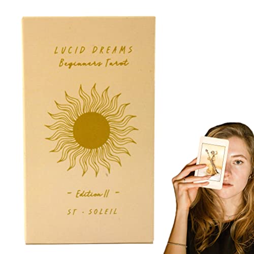 Lot de 78 cartes de tarot pour Lucid Dreams, jeux de cartes de tarot en anglais pour débutants et experts Cover