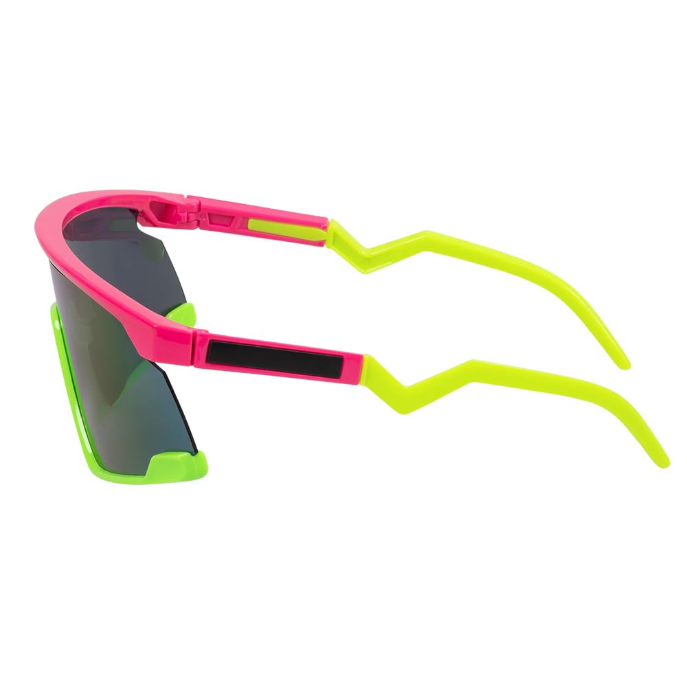 Boland 02731 – neonowe okulary imprezowe, świecące w czarnym świetle, zabawne okulary do kostiumów, festiwali, imprez tematycznych lub karnawału