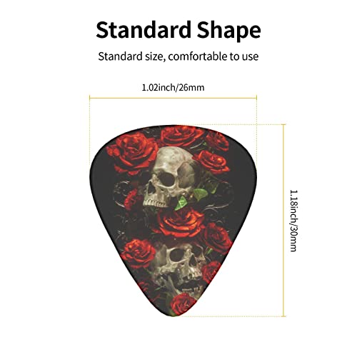 Médiators Guitare 12-Pack Crâne Et Roses Médiators Guitare Électrique Guitare Acoustique Diverses Guitares - Les Beatles, Paul McCartney, John Lennon, RIngo Starr, George Harrison Médiators Guitare 12-Pack Crâne Et Roses Médiators Guitare Électrique Guitare Acoustique Diverses Guitares – Image 4