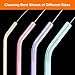 Tokyzexi 8 Inch Extra Long Straw Cleaner Brush Set, 10 Pack Reusable Straw Cleaning Brushes for Tumbler, Metal Straws，Bottle Drinking Straws，Computer Keyboard, Desktop Cleaning