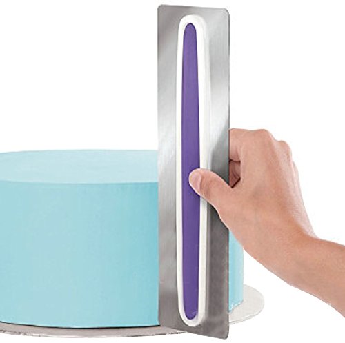 Smoother Scraper, Cake Stainless Steel Decorate Smart Icing Smoother Comb Set Cake Edge Side Decorating Tools Scraper