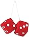 Sumex JUMBO40 Race Sport Dadi Peluche Jumbo Rosso/Bianco, 9X9 cm