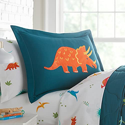 Wildkin Kids 7 Pc Full Bed In A Bag For Boys And Girls, Microfiber Bedding Set Includes Comforter, Flat Sheet, Fitted Sheet, Two Pillow Cases, And Two Shams (Jurassic Dinosaurs) #TOP2
