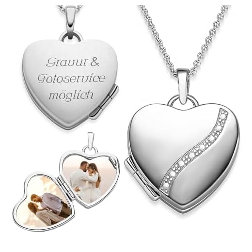 Medaljong för att öppna för bilder silver 925 foto present romantiska halsband för kvinnor amulett hjärtkedja mamma dotter personliga presenter fylls vikbar berlock smycke