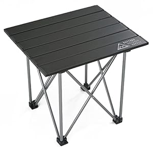 デイトナ バイク用 キャンプ テーブル 天板耐荷重40kg 折り畳み コンパクト アルミ ブラック 15230" 