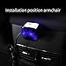 Volwco Car Ambient Star Light Blue, Car USB Atmosphere Light Projector Car Interior Lights LED Decorative Armrest Box Car Roof Full Star Projection with Remote Control for Car/Home/Party