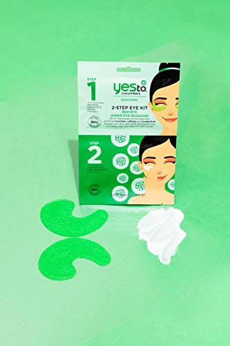Yes To, Cucumbers 2-Step Buh Bye Bags & Dark Circles Eye Kit, Calms Skin and Eliminates Excess Under Eye Darkness - Afbeelding 8