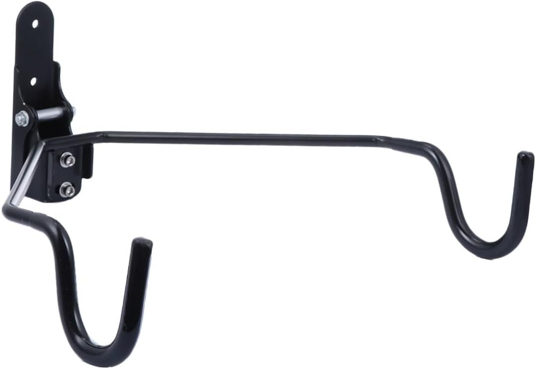 Adjustable Angle Bike Wall Hanger Rack with Metal Screws, Heavy Duty 40kg Load Capacity, Wall-mounted Indoor Bicycle Storage Rack for Mountain Bikes and Garage Parking