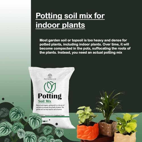 Image of Garden Soil for Plants 25kg | Potting Soil Mix for Plants | Made with Vermi,Coco Pit, Neem Cake,Rice Husk, Parlight, Soil (Buy 1 get 500g Super Grow)
