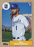 2022 Topps Archives Baseball #297 MJ Melendez RC Rookie Kansas City Royals 1987 Topps Official MLB Trading Card (Stock Photo Shown, Near Mint to Mint Condition)