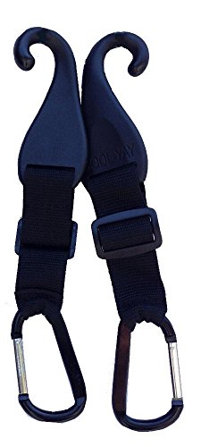 MAXBALLBAGS A Pair of Patented CJ Fence Hooks for Bat Bags, Tennis Bags, Water Bottles and Camping