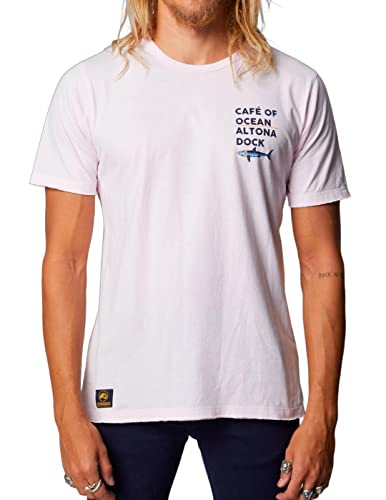 T-shirt café of Ocean Altonadock col rond rose pour homme