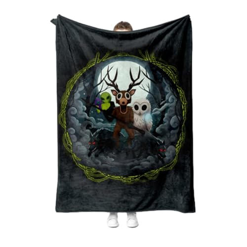 99nights in The Forest �ѕz ���u���b�N�X ���� �u�����P�b�g �V���O�� ��[�΍� �_�炩�����G�� �g���� �t�����l�� ������� �y�� �\�t�@�p �Ód�C�h�~ �l�G�K�p 60"*80"�i150*200cm�j