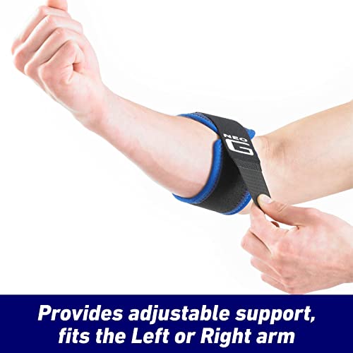 Neo-G Tennis/Golf Elbow Strap - Support For Epicondylitis, Tennis/Golfers Elbow, Sprains & Repetitive Strain, Forearm Pain – Class 1 Medical Device - One Size - Blue - Thumbnail 5