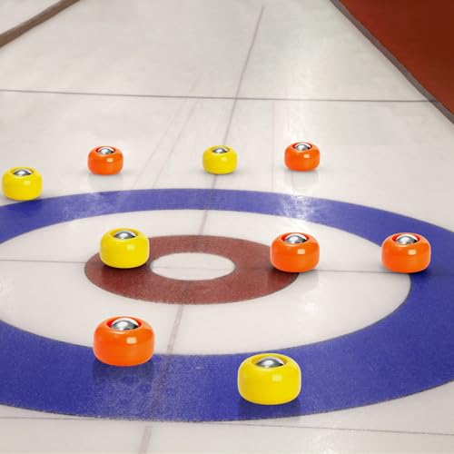 TOPZEA 32 Pieces Mini Shuffleboard Replacement Pucks, Shuffleboard Rollers Set Mini Tabletop Curling Sliders Beads Board Game Equipment for Indoor Game, Home Leisure Sport Accessories