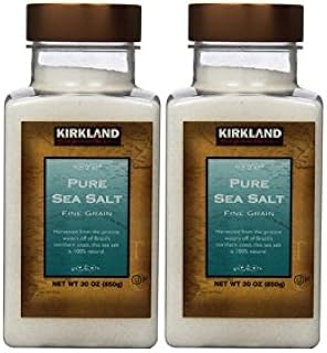 Kirkland Signature Pure Sea Salt, 30 Oz (Pack of 2)