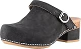 Dansko Marty Clog - Women's Black Milled Nubuck, 37.0 Dansko Marty Clog - Women's Black Milled Nubuck, 37.0