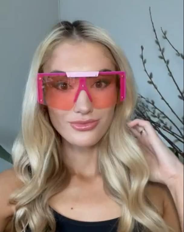 FEISEDY Women Sunglasses, Oversized Square Flat Top Shield Shades for Men B4060 - Image 4